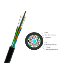 optical cable equipment 96 core G652D fiber optic cable with PE Sheath steel wire